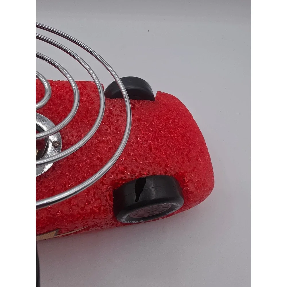 Disney Pixar Cars Lightning McQueen Popcorn Lamp Red Melted Plastic Glow Light